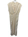 By Anthropologie Size 0P Cream Beige Viscose Cap Sleeve V Neck Dress Cream Beige / 0P