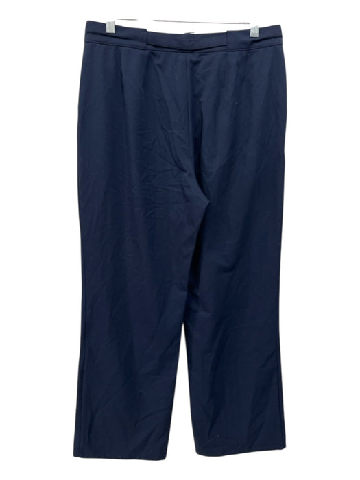 St. John Sport Size 10 Navy Polyester Blend High Rise Silver Buckle Pants Navy / 10