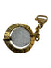 Swarovski Gold & Clear Gold Tone Metal Faceted Globe Chain Keychain Gold & Clear