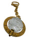 Swarovski Gold & Clear Gold Tone Metal Faceted Globe Chain Keychain Gold & Clear