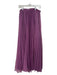 Pankaj & Nidhi Size S Purple Polyester Sheer Overlay Pleather Side Zip Skirt Purple / S