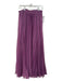 Pankaj & Nidhi Size S Purple Polyester Sheer Overlay Pleather Side Zip Skirt Purple / S