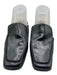 Dolce Vita Shoe Size 7 Black Leather Moccasin Square Toe Slip On Flat Mules Black / 7