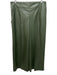 Maeve Size 10 Olive Green PU Leather Side Zip Wide Leg Pintuck Crop Pants Olive Green / 10