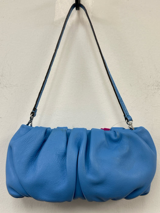 Staud Blue Leather Rouched shoulder bag Bag