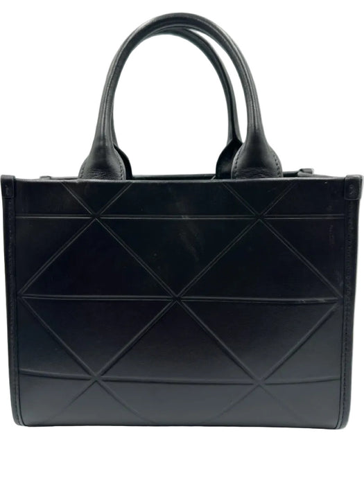 Prada Black Leather Logo Top Handle Strap Incl Certified by Entrupy Bag