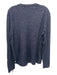 Vince Size L Blue Wool Blend Solid V Neck Men's Sweater L