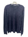 Vince Size L Blue Wool Blend Solid V Neck Men's Sweater L