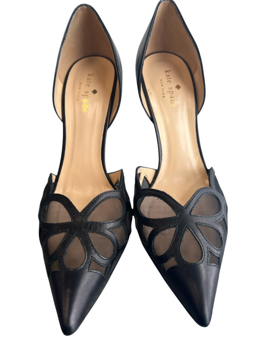 Kate Spade Shoe Size 9B Black Manmade Material Closed toe Mesh Pump Heels Black / 9B