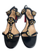 Christian Louboutin Shoe Size 39 1/2 Black Manmade Material Silver heel Heels Black / 39 1/2