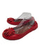 Lanvin Shoe Size 40.5 Red Leather Floral Applique ballet Flats Red / 40.5