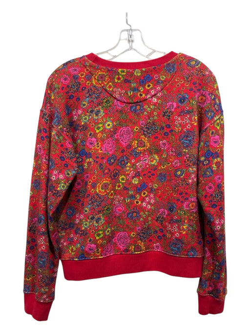 Etro Size 40 Red & Multi Cotton floral print Crew Neck Sweatshirt Red & Multi / 40