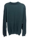 No Brand Size Est L Emerald Merino Wool Solid Polo Men's Sweater Est L