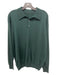 No Brand Size Est L Emerald Merino Wool Solid Polo Men's Sweater Est L