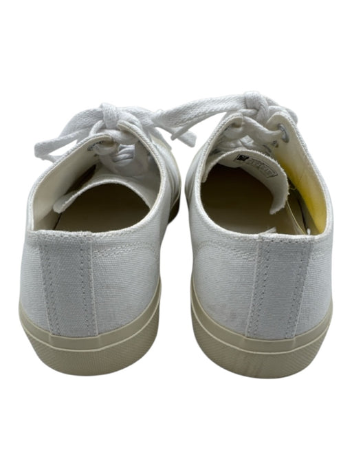 Veja Shoe Size 7 White & Beige Canvas Rubber lace up Sneakers White & Beige / 7