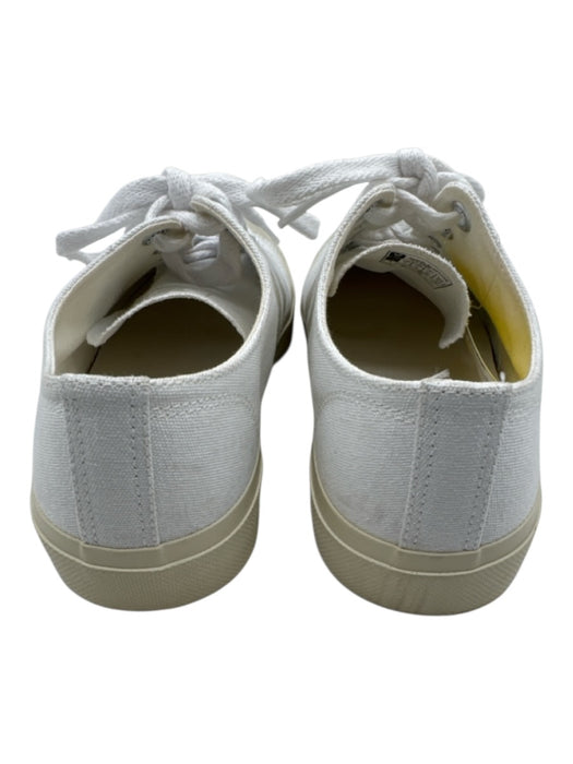Veja Shoe Size 7 White & Beige Canvas Rubber lace up Sneakers White & Beige / 7