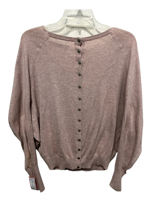 ALLSAINTS Size 2 Taupe Brown Cotton Blend Wide Neck Off Shoulder Sweater Taupe Brown / 2