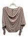 ALLSAINTS Size 2 Taupe Brown Cotton Blend Wide Neck Off Shoulder Sweater Taupe Brown / 2