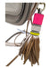 Rebecca Minkoff Beige Pink Leather Tassel Detail Solid Crossbody Flap Close Bag Beige Pink / S