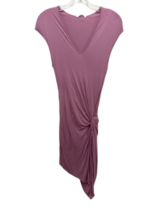 Helmut Lang Size M Dusty Pink Micro Modal Cap Sleeve V Neck Knot Detail Dress Dusty Pink / M