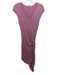 Helmut Lang Size M Dusty Pink Micro Modal Cap Sleeve V Neck Knot Detail Dress Dusty Pink / M