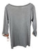 Burberry Brit Size S Gray, Cream & Red Cotton 3/4 Sleeve Cuff Accent Top Gray, Cream & Red / S