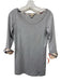 Burberry Brit Size S Gray, Cream & Red Cotton 3/4 Sleeve Cuff Accent Top Gray, Cream & Red / S