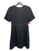 The Kooples Size XS Black Polyester Silver Hardware Grommet Detail Dress Black / XS