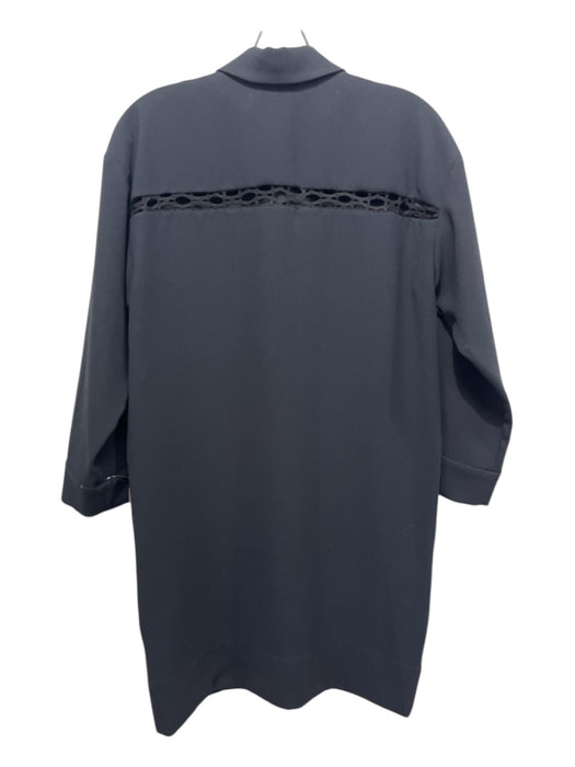 IRO Size XS / 34 Black Polyester Pockets Back Cut Out Half Snap 3/4 Sleeve Dress Black / XS / 34