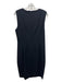 Elie Tahari Size 12 Black Wool Seam Detail Above Knee Dress Black / 12