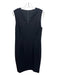 Elie Tahari Size 12 Black Wool Seam Detail Above Knee Dress Black / 12