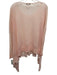 Kerisma Size M Light Pink Acrylic Blend Long Sleeve Fabric Block Sheer Sweater Light Pink / M