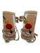 Kate Spade Shoe Size 9 Gold & Multi Leather Knot Detail Cherry & Lemon Sandals Gold & Multi / 9