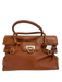 Salvatore Ferragamo Brown Leather Gold hardware Buckle Detail Flap Closure Bag Brown / Medium