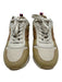 J. McLaughlin Shoe Size 9 Brown & Beige Leather & Fabric Upper lace up Sneakers Brown & Beige / 9