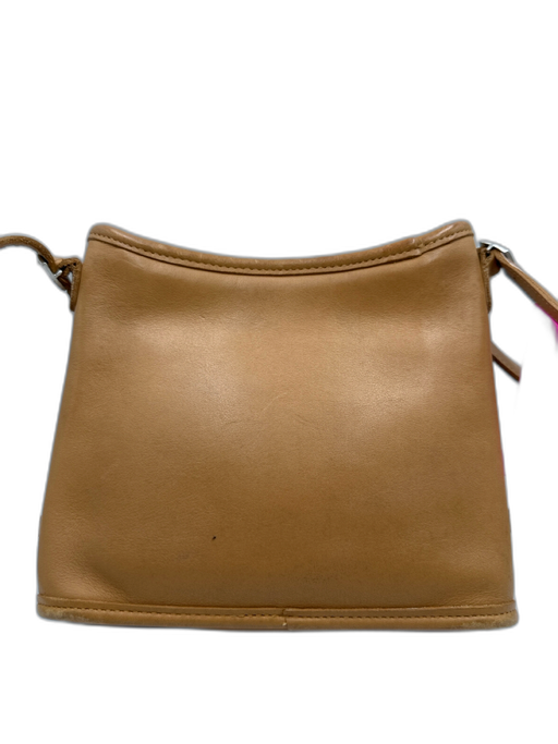 Coach Brown Leather Crossbody Zip Close Bag Brown / S