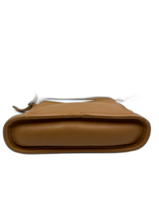 Coach Brown Leather Crossbody Zip Close Bag Brown / S