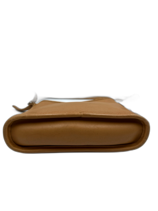 Coach Brown Leather Crossbody Zip Close Bag Brown / S