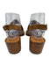 Veronica Beard Shoe Size 9 Brown Leather Slingback Buckle Stack Heel Sandals Brown / 9