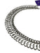 Silver Silver Tone Metal Woven Lattice Hook & Eye Choker Necklace Silver