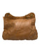 Maison Mayle Camel Brown Leather Stitch Detail Magnetic Flap Chain Strap Bag Camel Brown / S