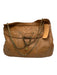 Maison Mayle Camel Brown Leather Stitch Detail Magnetic Flap Chain Strap Bag Camel Brown / S