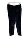 Dolce & Gabbana Size 48 Black Cotton Velvet zip fly Solid Straight Pants Black / 48