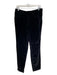 Dolce & Gabbana Size 48 Black Cotton Velvet zip fly Solid Straight Pants Black / 48