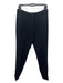 Oscar De La Renta Size 10 Black Cotton Blend Front Zip Pants Black / 10