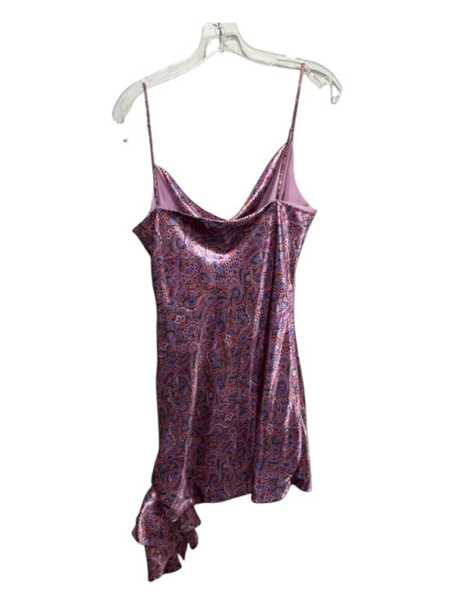 5a7 Cinq a Sept Size 14 Pink & Multi Polyester Adjustable Spaghetti Straps Dress Pink & Multi / 14