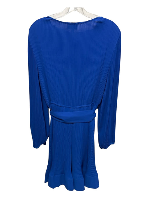 Milly Size 12 Royal Blue Polyester Accordian Long Sleeve Sash Inc Dress Royal Blue / 12