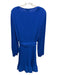 Milly Size 12 Royal Blue Polyester Accordian Long Sleeve Sash Inc Dress Royal Blue / 12