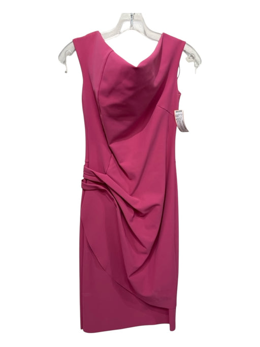 Chiara Boni Size 44 Dusty Rose Pink Polyamide Blend Off Shoulder Gathered Dress Dusty Rose Pink / 44