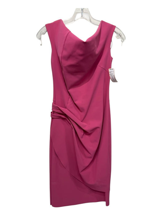 Chiara Boni Size 44 Dusty Rose Pink Polyamide Blend Off Shoulder Gathered Dress Dusty Rose Pink / 44